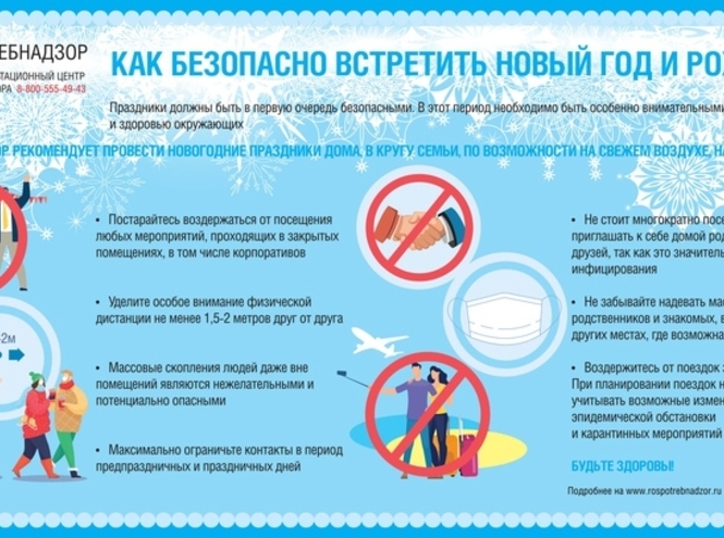 Как безопасно провести длительные новогодние праздники