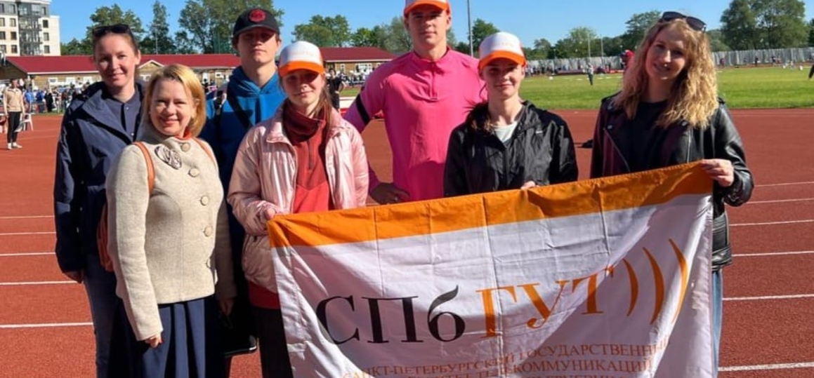 Спортсмены СПбГУТ — на чемпионате вузов по лёгкой атлетике